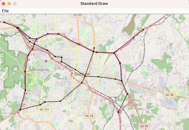 Route Navigator project screenshot